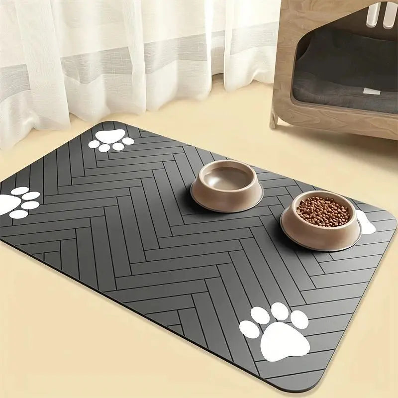 The Drool Mat — grippy rubber base keeps bowls in place