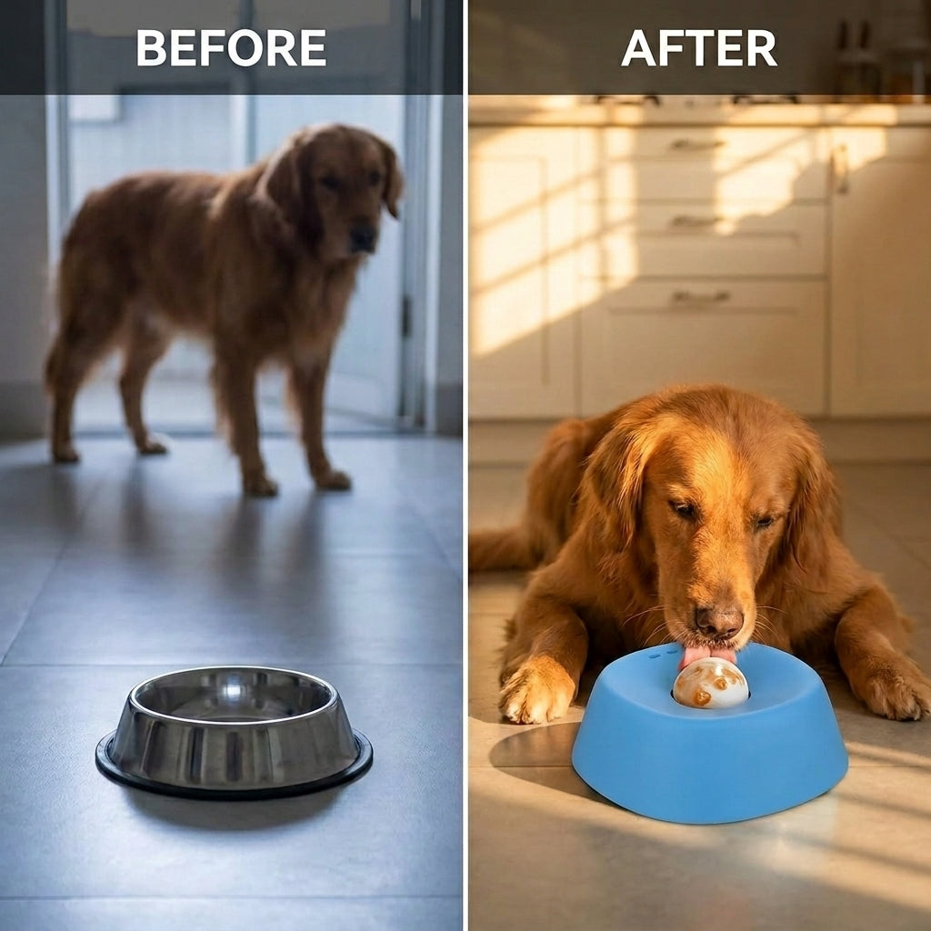 Drool Dome — The Off-Switch Bowl for Bored, Anxious & Over-Energetic Dogs