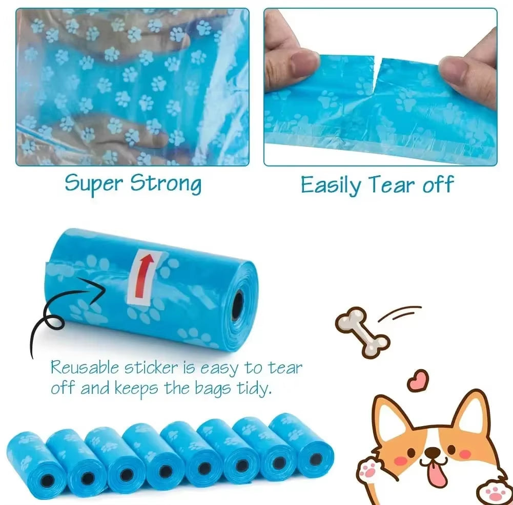 Poop Bag Refill — Green (6 Rolls, 90 Bags)